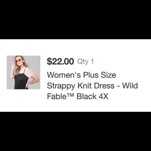 4XL Wild Fable strappy knit dress